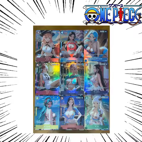 One Piece Diy Nami Nico Robin Boa Hancock Self Control Collect Signature Trading Flash Card Anime Ca