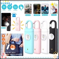 SUSSG Personal Alarm Safety Keychain, 130dB Portable Emergency LED Torch Keyring, Panic Security Key