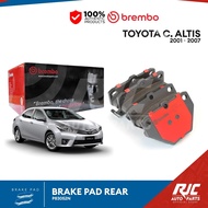 BREMBO BRAKE PAD REAR TOYOTA COROLLA ALTIS 2001-2007 P83052N 1set