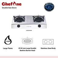 ChefOne UGS-8052SG Double Gas Stove dapur gas memasak