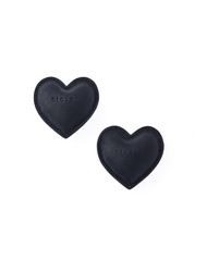 KLOSET Heart Leather Earrings (PS22-ACC004) ต่างหูหัวใจ