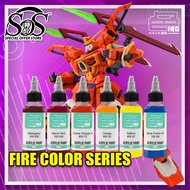 Acrylic Paint 60ml IRO Paint Solvent Based Airbrush Pre-thinned Paint Fire Color Series DIY Gundam C