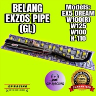 Belang Exhaust Pipe GL Racing Exzos For Ex5 Deam / Kriss110 / Wave125 / Wave100 / Wave100R “GP RACNG