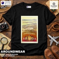 T-SHIRT BY AUSTRALIA 33 WEAR COUNTRYTAG ASAL AUSTRALIA COTTON 30S SOUVENIR PREMIUM GIFT