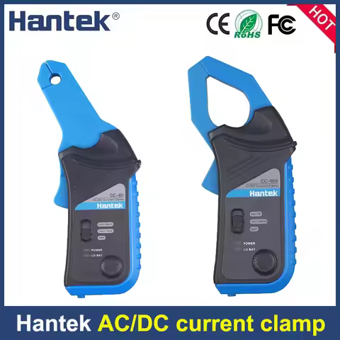Hantek Oscilloscopes CC65 CC650 CC800 AC/DC Current Clamp Meter 20KHz 400Hz Bandwidth 1mV/10mA 65A/6