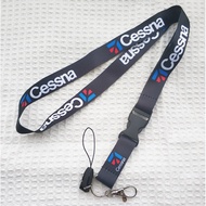[PENGHANTARAN LAJU ] PREMIUM CESSNA Lanyard German Airline Lanyard Tali Lanyard Quality Lanyard Stud