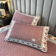 Set of 2 tencel latex pillowcases 45x65cm, extremely soft and airy elastic fabric, rubber ceiling up