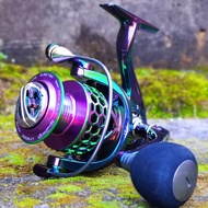 🔥Malaysia Fishing Reel Colorful Spinning Fishing Reel 13+1BB 1000-4000 Model Metal Fishing Reel Max Drag 20kg Pancing