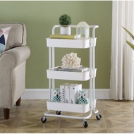 rak 3 tier trolley [ Ready Stock Msia ] 3 Tier Multifunction Storage Trolley Rack Office Shelves Home Kitchen Rack With