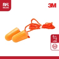 [100 PAIRS] 3M 1110 DISPOSABLE EARPLUGS (CORDED) NRR 29dB