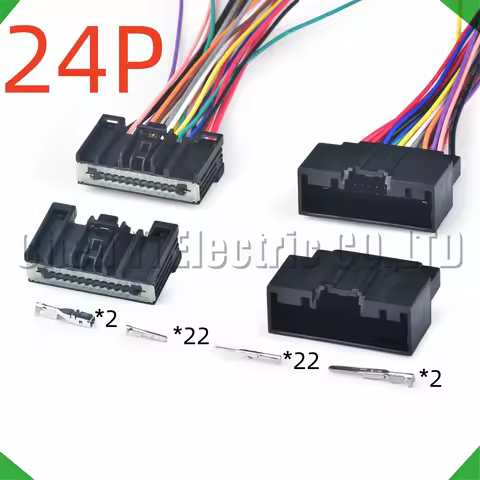 24 Pin Automotive Connectors CD player Wire harness Plug WPT-1440 7287-2047-30 FU2Z-14S411-ALA C-max