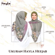 DESIGN RAYA 2023 HAYLA HEEJAB Tudung Instant Bawal Hayla Premium Bidang 50 Kain Lembut BY HAYLA HEEJ