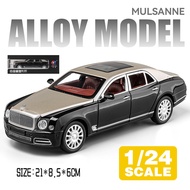 LEO 1:24 Bentley Mulsanne Metal Diecast Alloy Toy Car Model Trucks Birthday Gift For Boys Child Kids