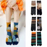 HSV Unisex Split-Toe Tabi Crew Socks with Color Block & Abstract Prints | HSV Japanese Style Flip Fl