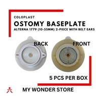 CP  1779 ALTERNA (COLOPLAST) OSTOMY BASEPLATE (WITH BELT EARS) 60MM (10-55MM)