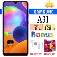 SALE!!! SAMSUNG GALAXY A31 RAM 8/128 GB FULLSET Bergaransi - FREE SIMCARD