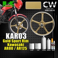 [ Gold AR80 AR125 Sport Rim KAR03 ] 2K Car Paint Kaler Solid Bancuh Touch Up Pen DIY Cat Spray Motor
