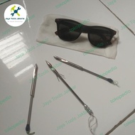 KACAMATA POLARIZED/ + SUJEN STANLES /untuk ketapel ikan