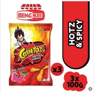 BENG KEE CORNTOZ HOT & SPICY 100GM*3PCS