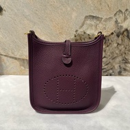 Hermes 黑醋栗 TC皮mini Evelyne
