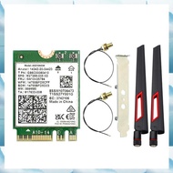 [W F S B] AX210NGW WiFi Card+10DBi Antenna 2.4G/5G/6Ghz Tri-Band Bluetooth 5.3 WiFi Adapter 5374Mbps