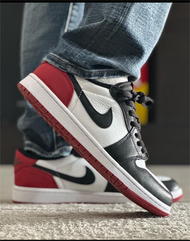 รองเท้า Nike Air Jordan 1 Low Black Toe NIKE Sneakers Shoes - 553558-116 44.5