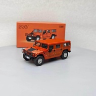 596 1: 64 Hummer Hummer H1 Orange Alloy Car Model Gift