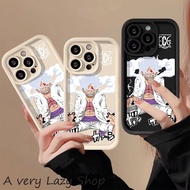 capinha Casing Case Phone For iPhone 15 6 7 8 X xs xr Pro Plus MAX kit Luffy gear 4 Nika form One Piece anime cartoon