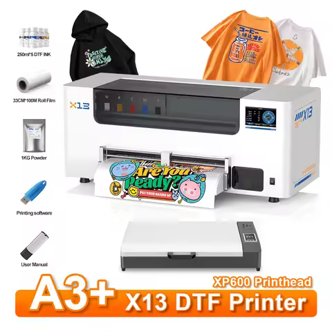 A3+ DTF Printer Impresora For Epson XP600 DTF Printer Machine Roll Film Printer Direct-to-Film Fabri