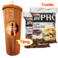[Tặng ly kim cương] Bộ x2 túi Cafe Phố đen đá 35gói x 16g/túi - Ca Phê Phố - cafe den đá - MacCoffee