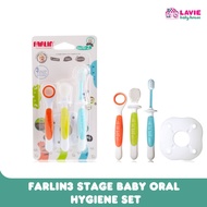 Farlin 3 Stage Baby Oral Hygene Set/Tongue Cleaner