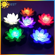 LED Waterproof Floating Lotus Light, Artificial Flower Lamp, Pool Decor