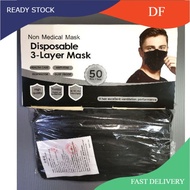 3 layer face mask @ black colour face mask @ Good quality face mask