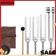 Frequency Tools Tuning Fork Set-128Hz 432Hz 512Hz 528Hz Weighted& Unweighted with Activator, Mallet&
