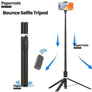 PAPERNOTE Selfie Stick Tripod, Extendable Auto Pop Open Bounce Selfie Stick,  Universal Remote Phone