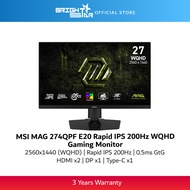 MSI MAG 274QPF E20 Rapid IPS 200Hz WQHD Gaming Monitor