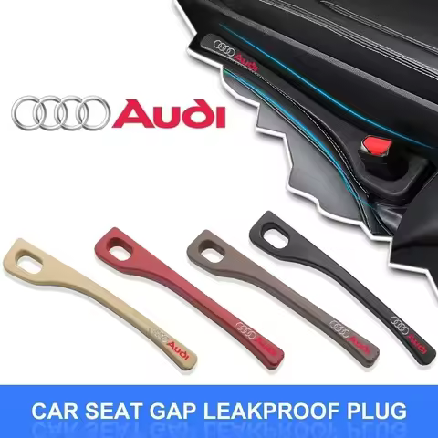 2Pcs Car Seat Gap Plug Seam Filling Anti-Leakage Strip Side Slot Filling Strip For Audi Sline C5 C7 