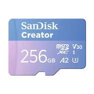 256GB Micro SD Card SANDISK Creator With SD Adapter SDS