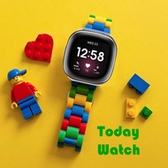 Building Block Plastic Fitbit Versa 4 Strap Fitbit Versa 3 Strap  / Fitbit Sense Strap / Fitbit Vers