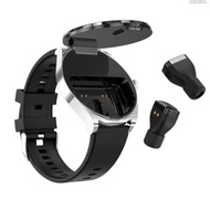 外貿 S9藍牙智能手表TWS耳機2合1天氣運動計步手環NFC離線支付