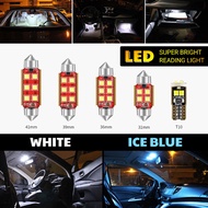 1PC Car Interior Dome Reading Light T10/W5W C5W 31mm/36mm/39mm/41mm LED License Plate Boot Light