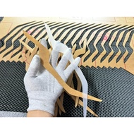 Demi Airblade mica blank used to make audi i8 i8x a7 without revealing led _mica 2mm thick (1 bag)