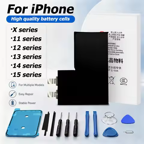 Brand-New 0 Cycle High Quality Battery For Apple iPhone 11 12 13 14 15 X XS XR PRO MAX Phone Battery