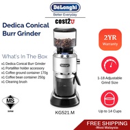 Delonghi Dedica Burr Coffee Grinder | KG521.M KG521M KG521 (Espresso Drip Filter Coffee Bean Grinder