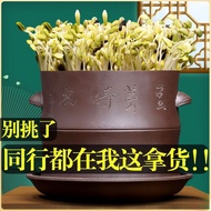 Bean Sprout Time Purple Clay Bean Sprout Home Bean Sprout Maker Jar Cultivator Germination Pot Large