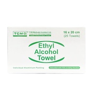 TCM - 75%乙醇酒精消毒濕紙巾 (25片) 消毒棉