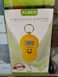 COD~Timbangan Gantung besi 200kg Hanging Scale digital Fleco F 200kap 200kgcasing ABSpower batre A3