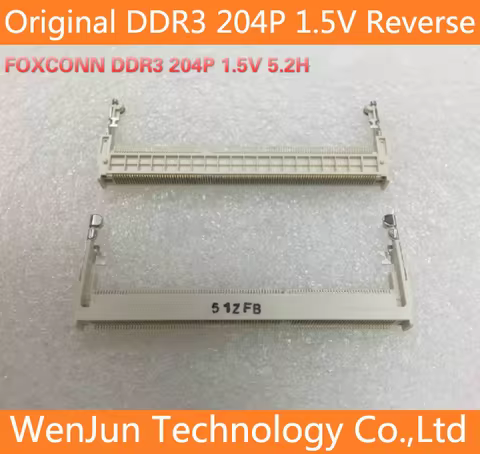 Original Foxconn notebook memory slot DDR3 204P 1.5V Reverse 5.2H Memory socket slot