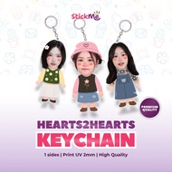 Stickme Hearts2Hearts Keychain Acrylic Idol Korean GroupGirl