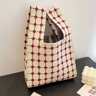 Knitted hamper bag Hand Bag/ Knit Knot Bag Korean Knitted Knot Bag/